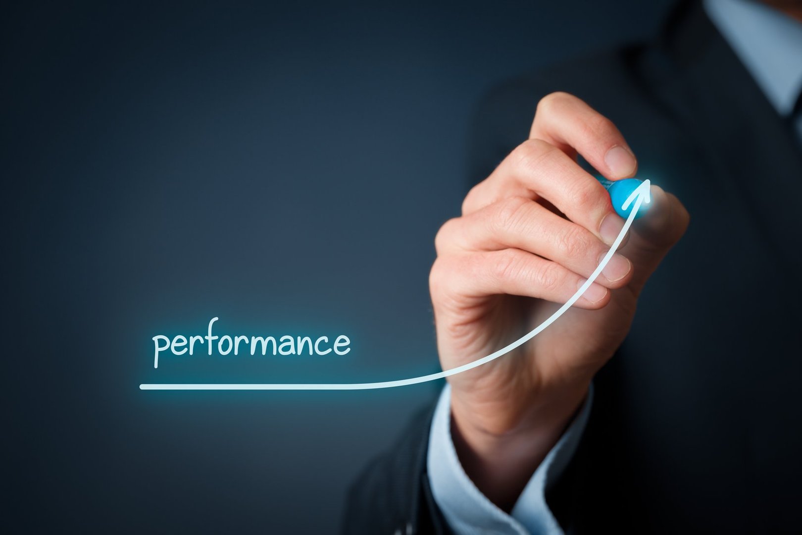 Manager (businessman, coach, leadership) plan to increase company performance
