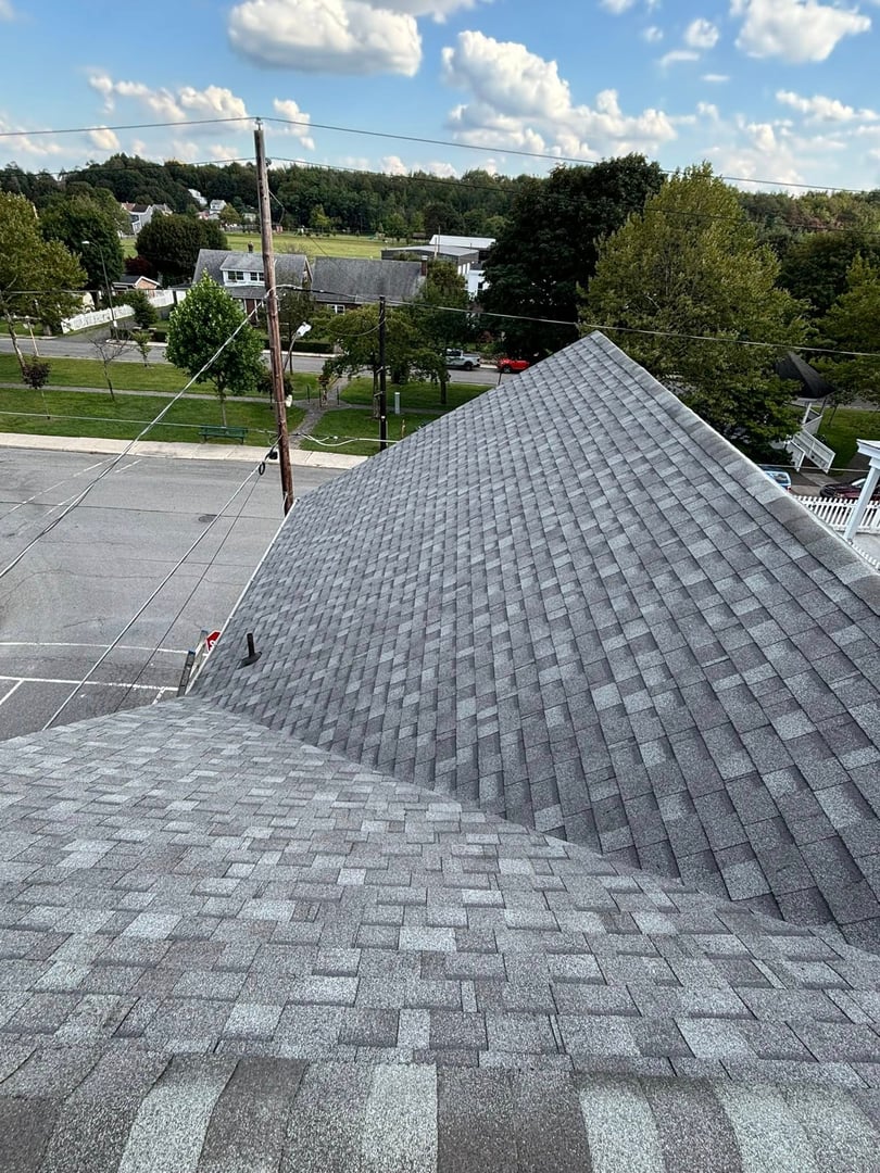 Quality roof repair finished