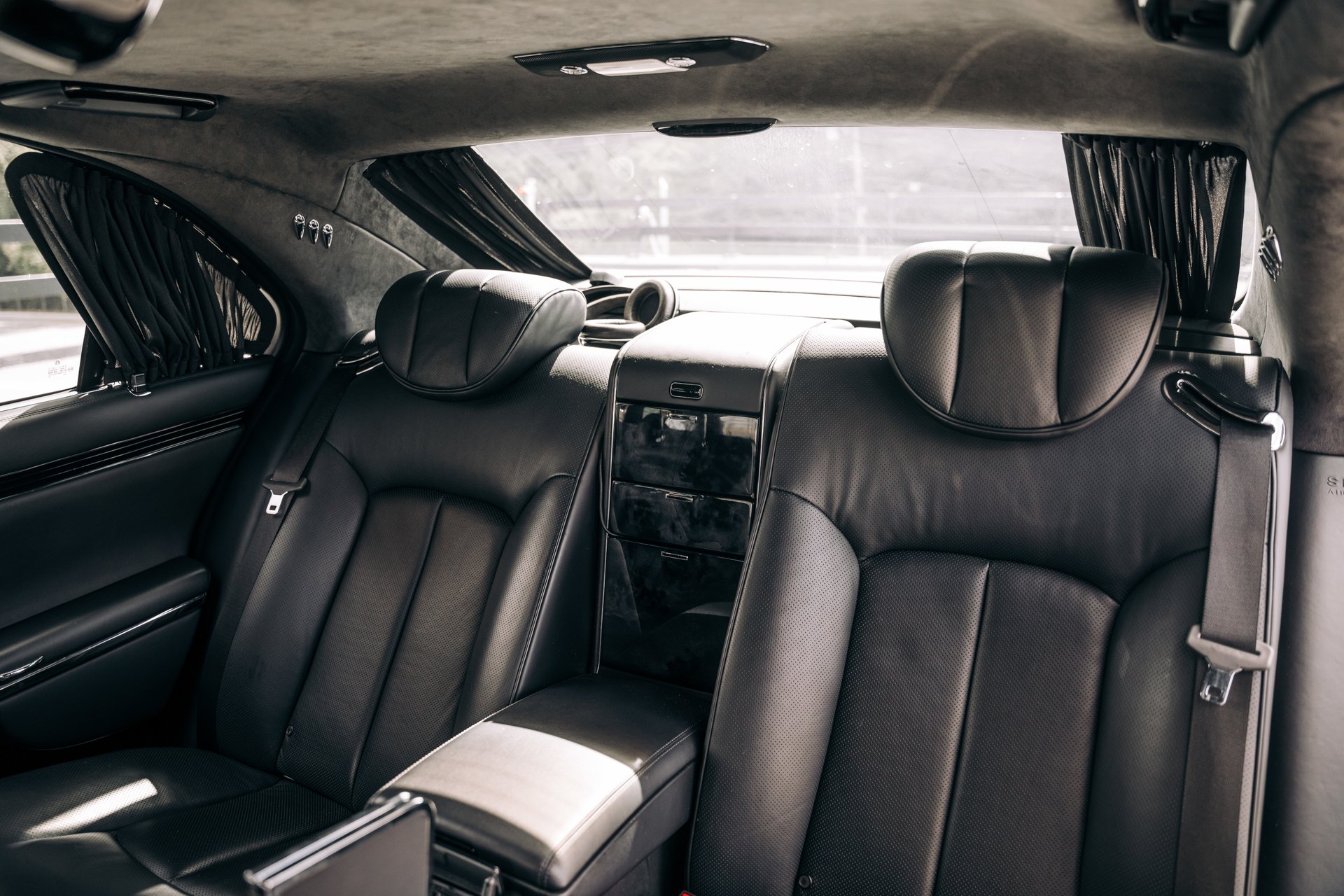 LA, CA, USA July 15, 2025 Maybach 57S showing the rear seats