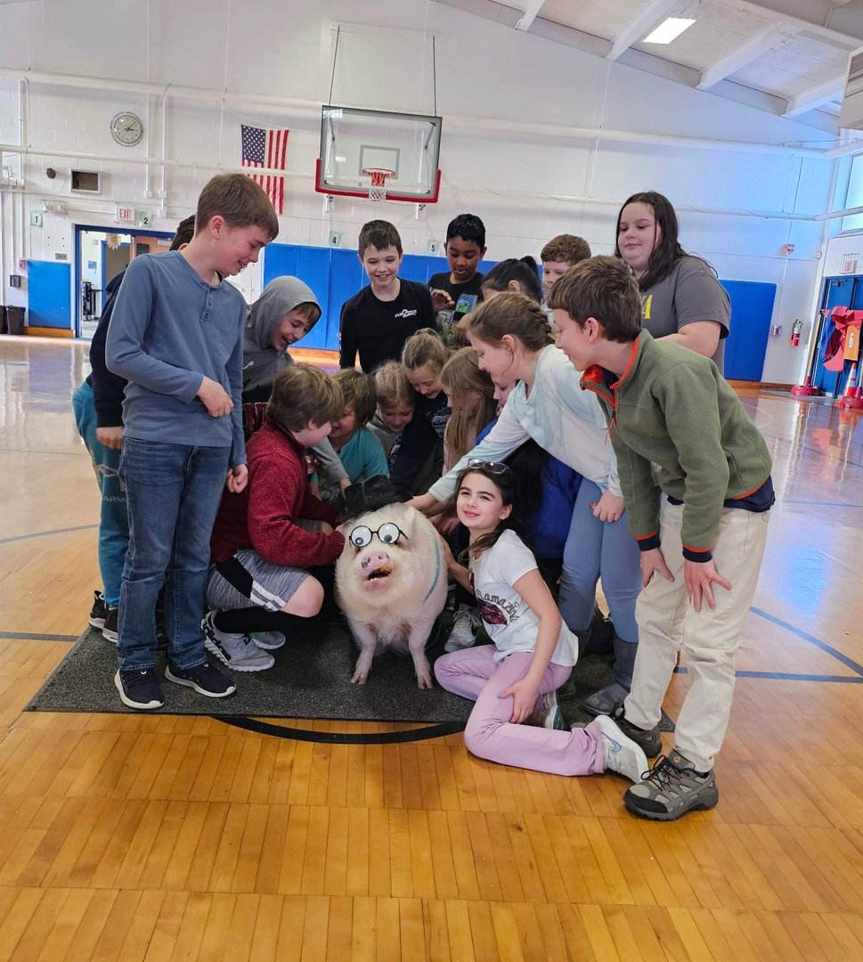 Teacher reading to students