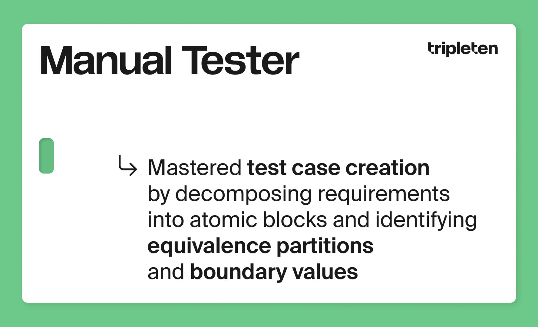 Manual Tester Certificate