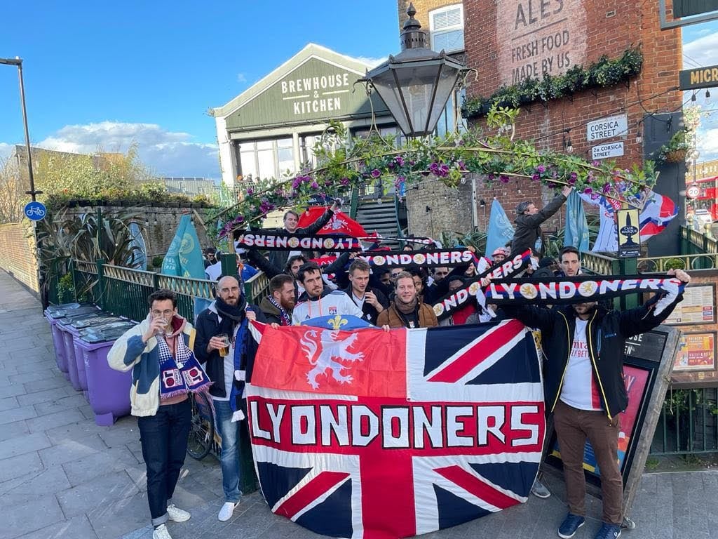 Lyon supporter in London
