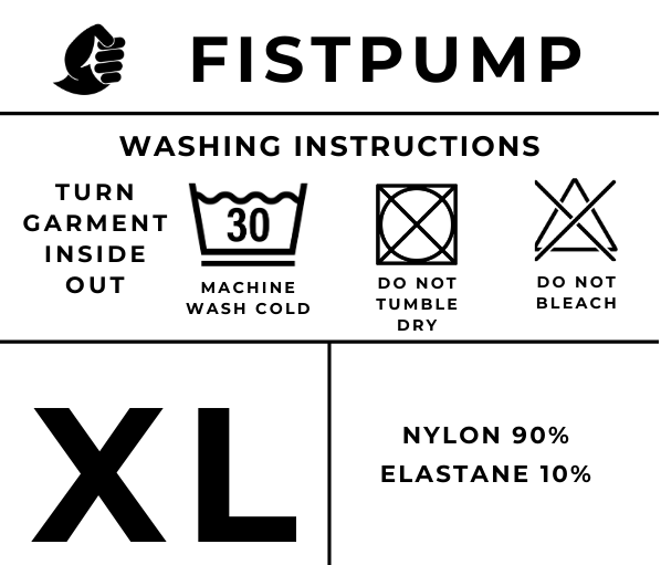 FISTPUMP Size Guide S to XL