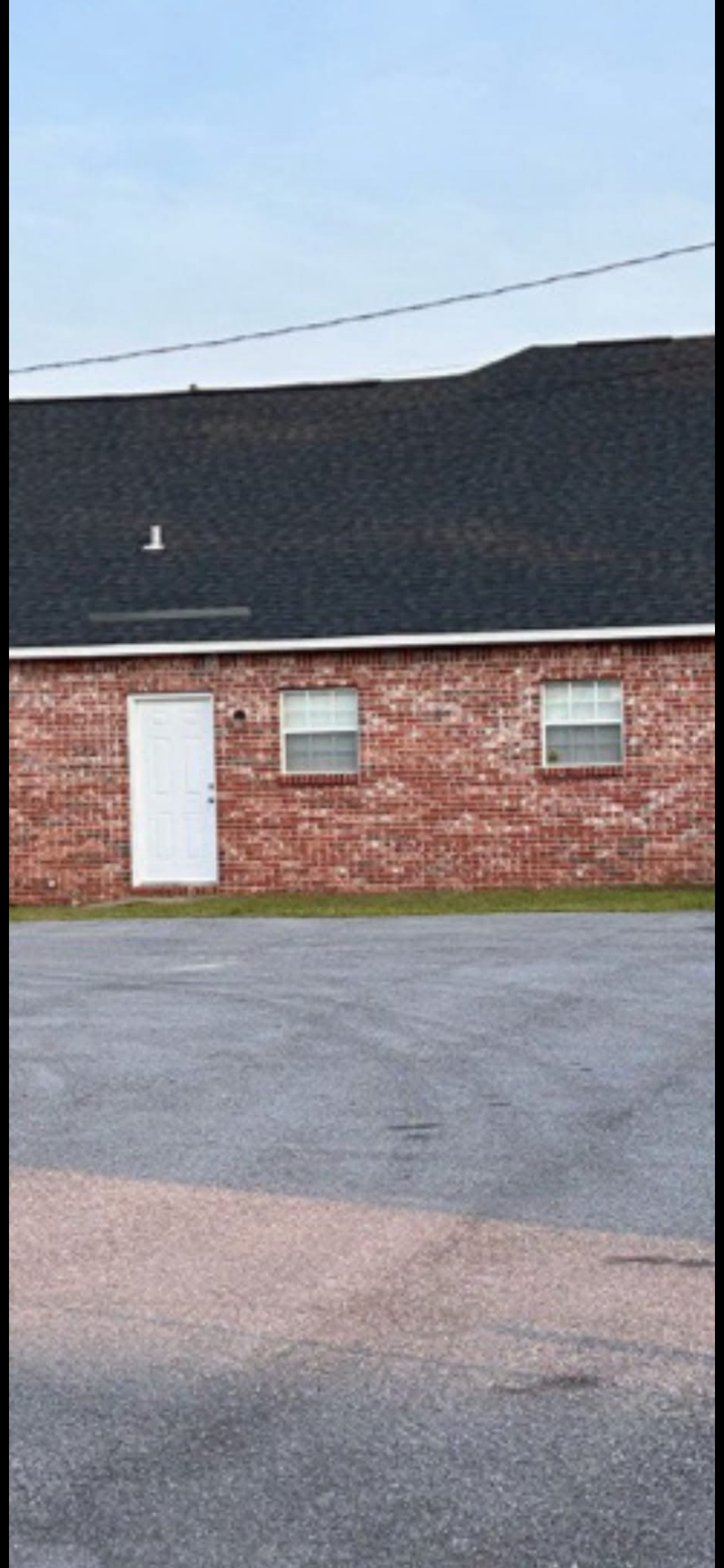 Professional pressure washing project