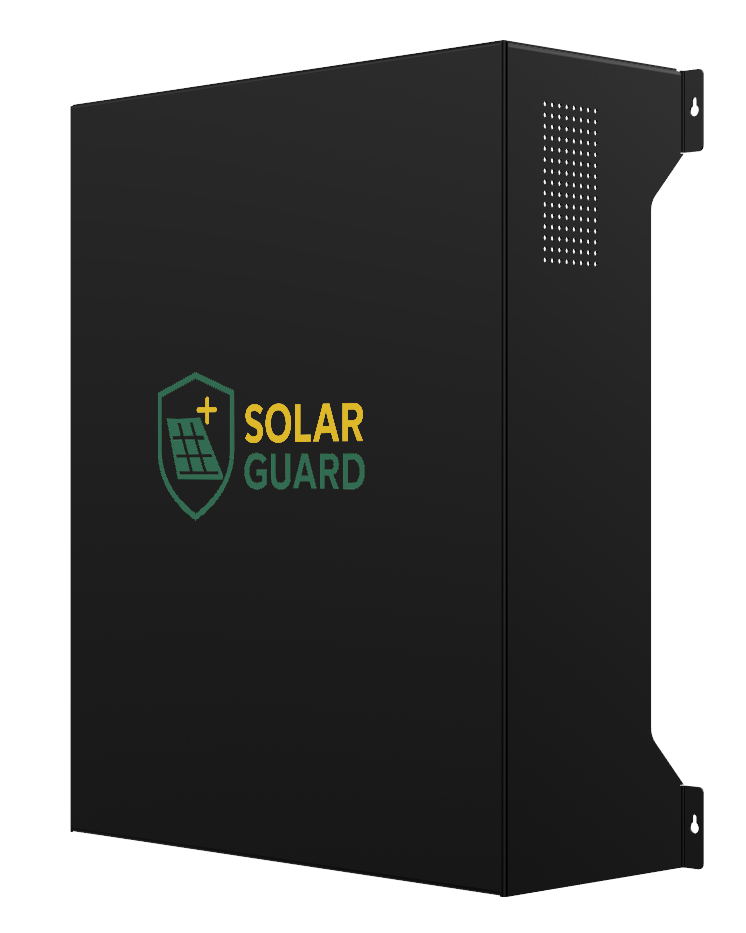 Black inverter cover - front right view