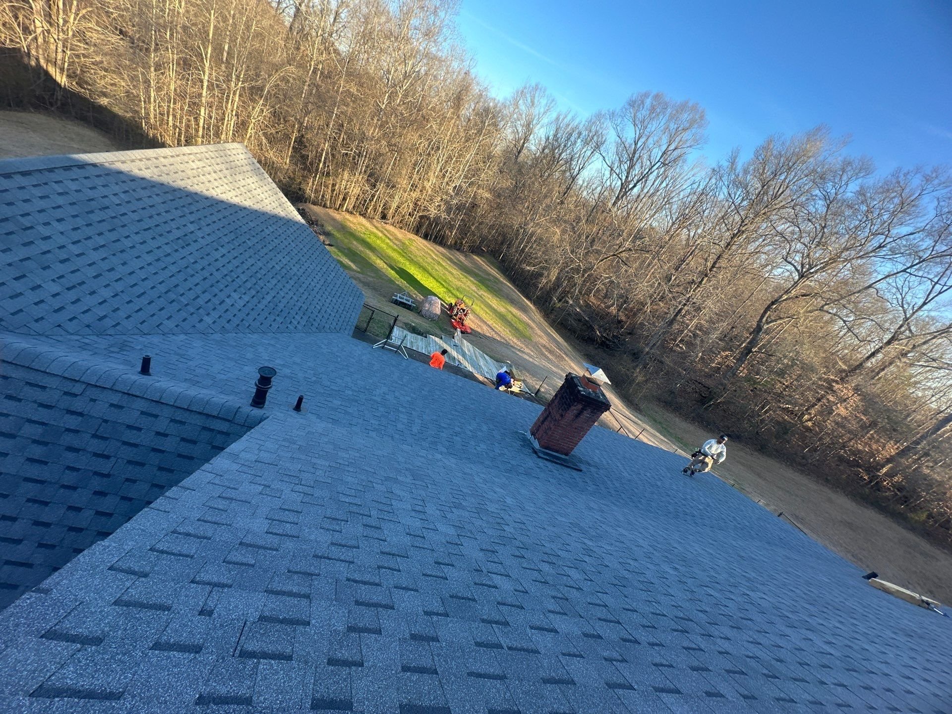 Completed roofing project