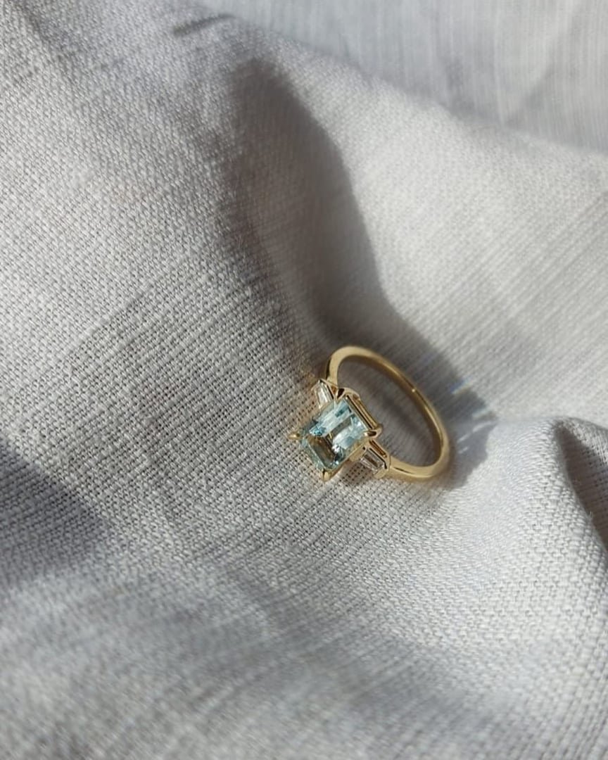 Stone-Accented Gold Ring