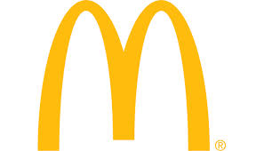 Golden arches logo of a fast-food chain on a white background.