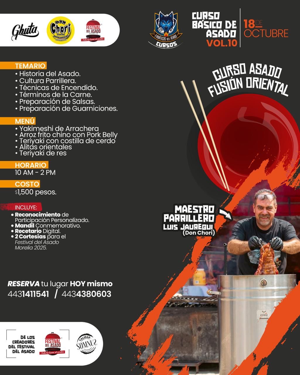 Curso de Asado Fusión Oriental con Don Chori