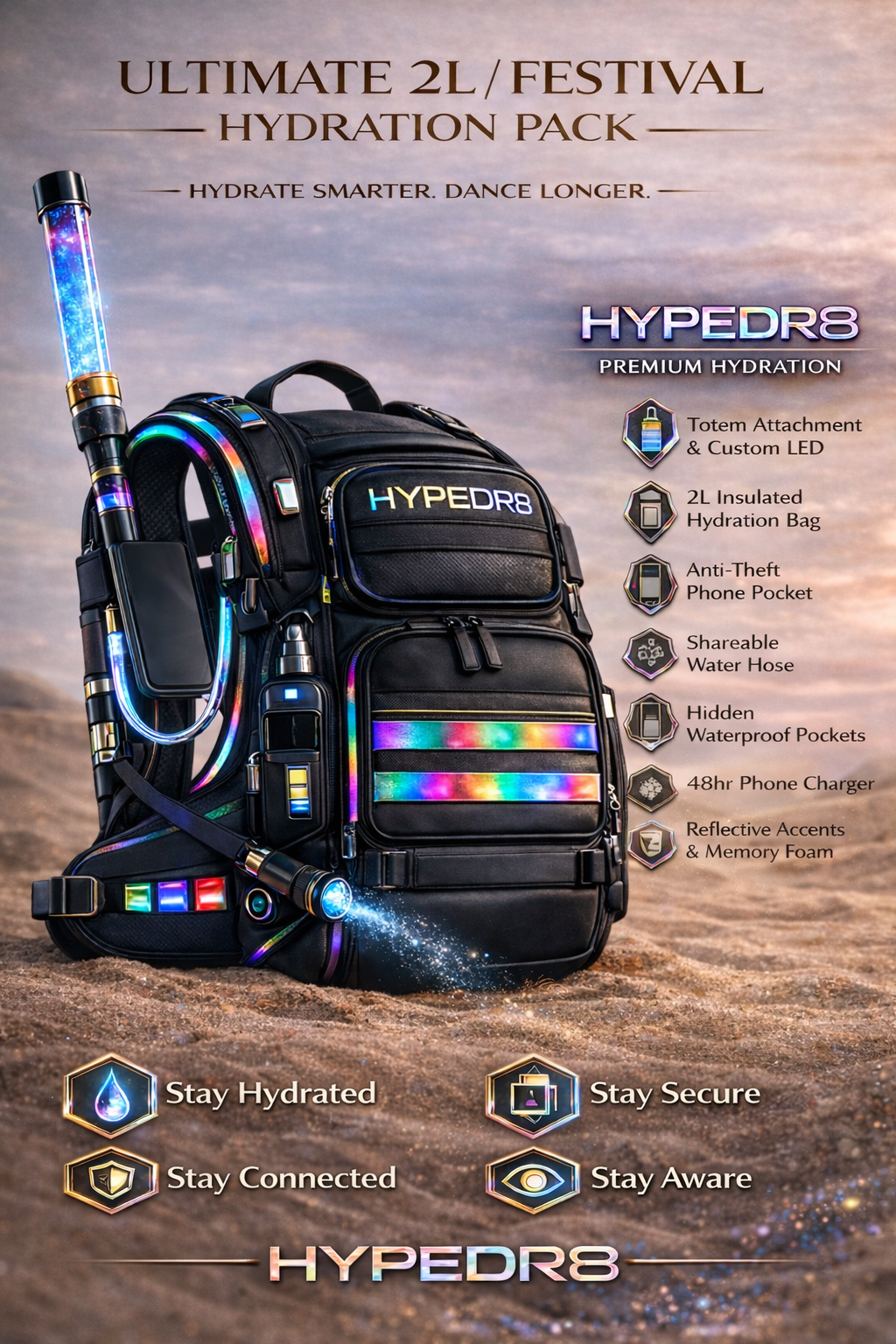 Hypedr8 Hydration Pack
