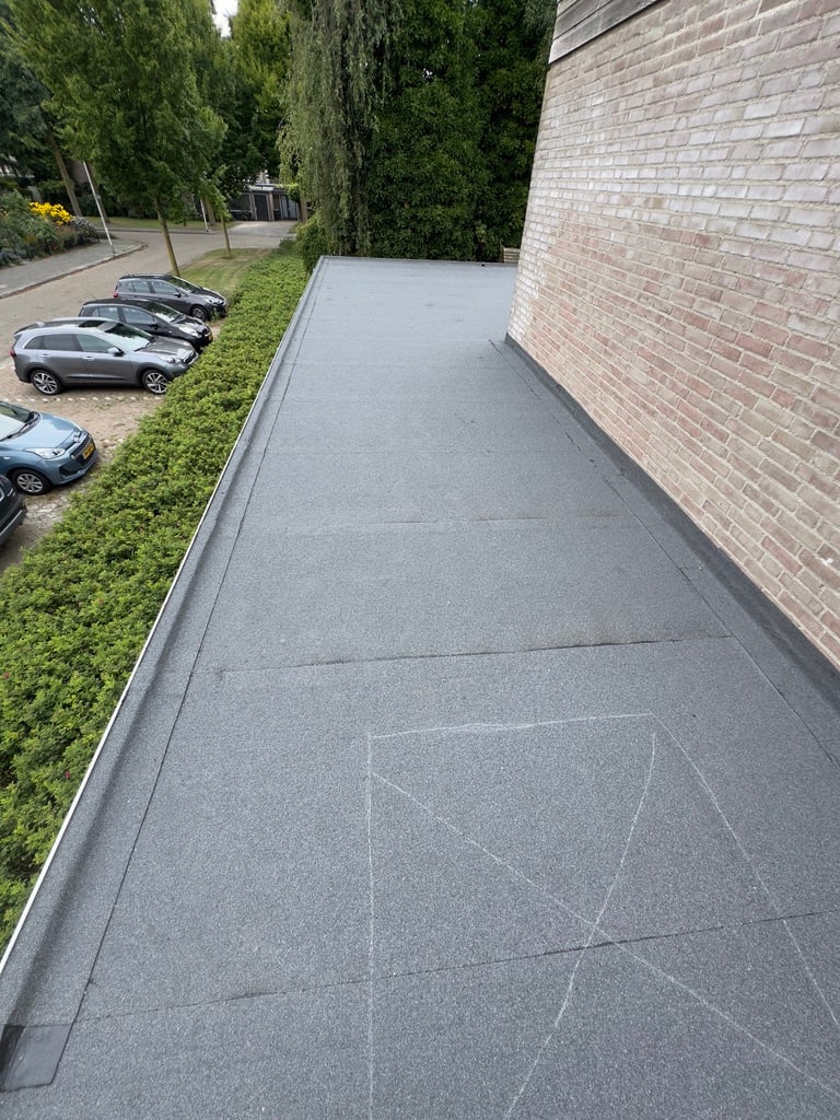 Plat dak dakbedekking verbouwing Oss