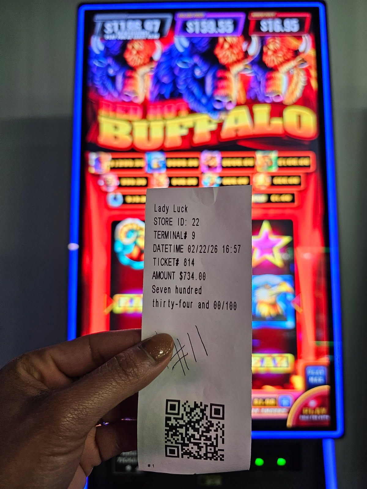 Winner at Lady Luck Skill Games