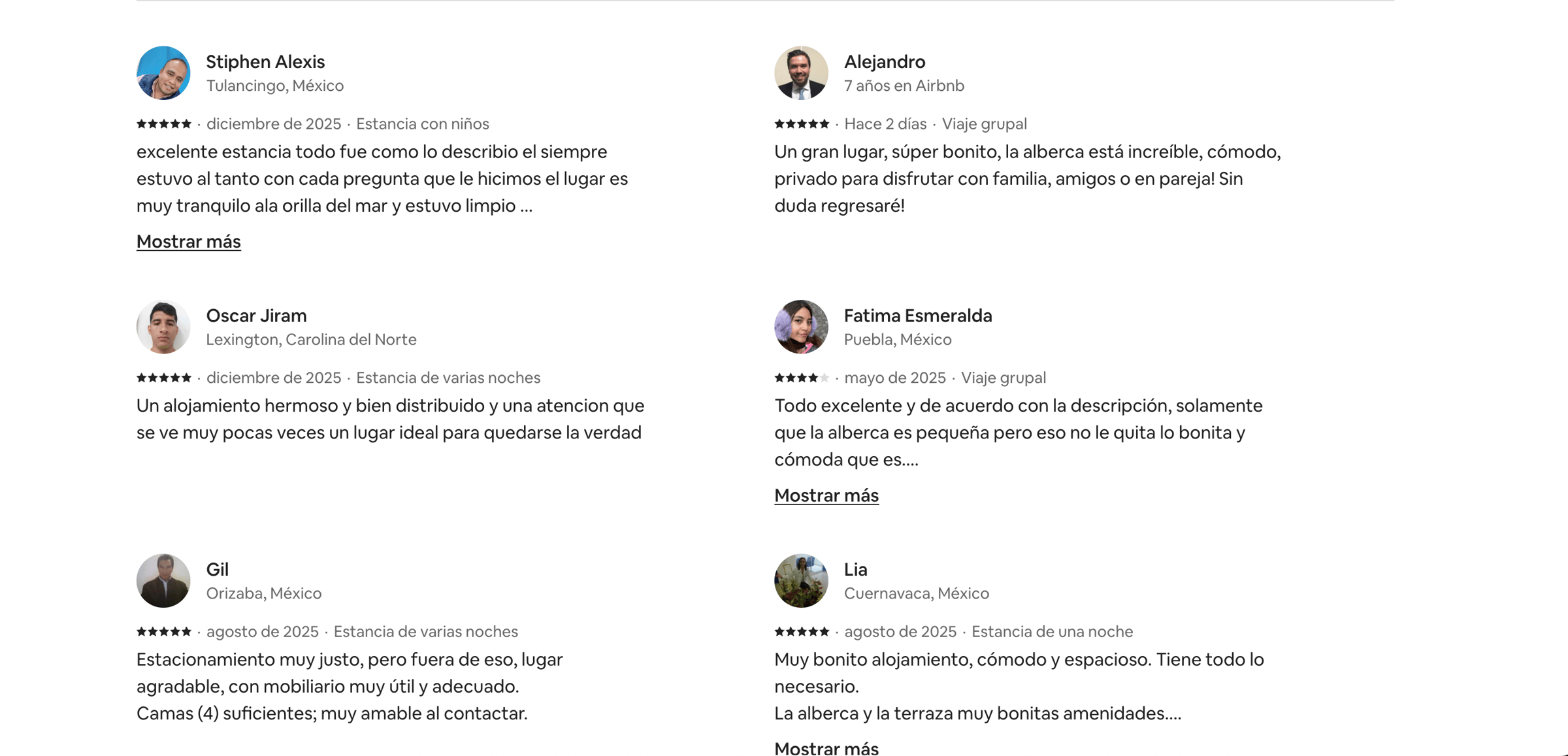 Opinión de huésped verificada en Airbnb