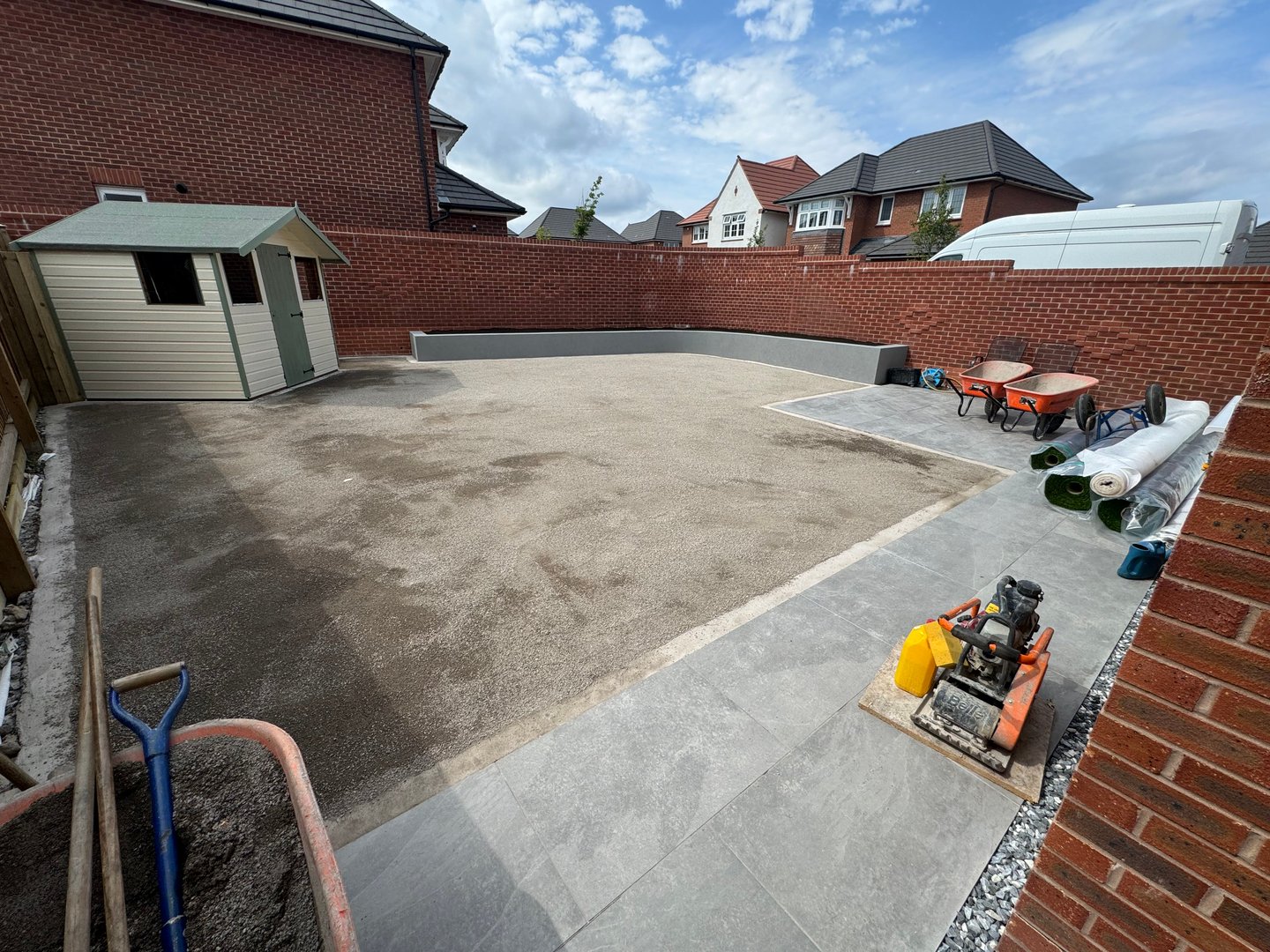 Garden before transformation