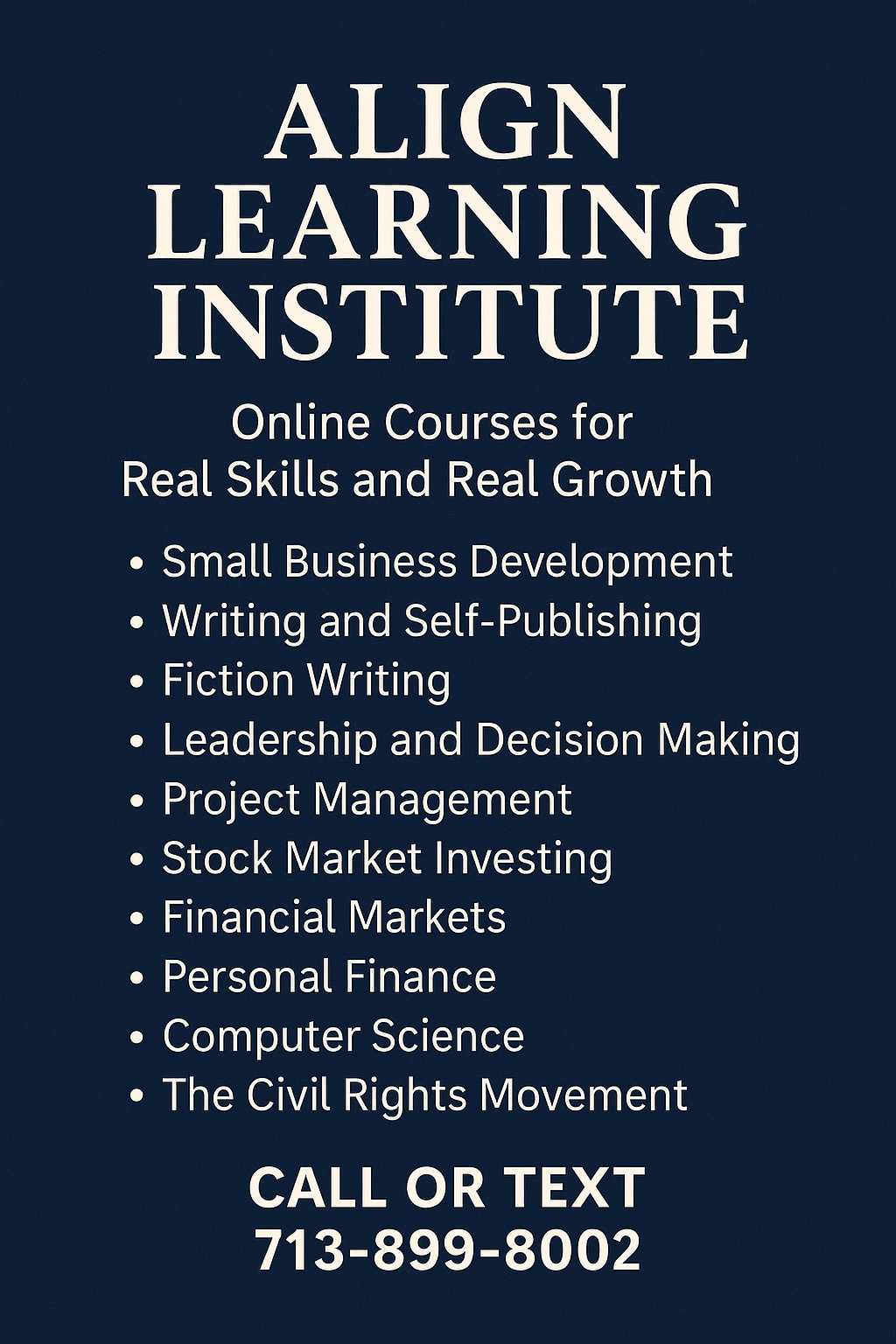 Align Learning Institute - Quality education for everyone