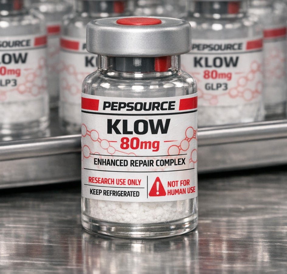 KLOW peptide vial