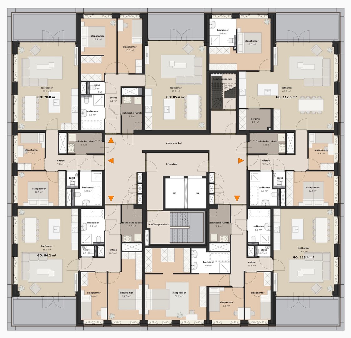 Putgraaf210 - Plattegrond Eerste Verdieping