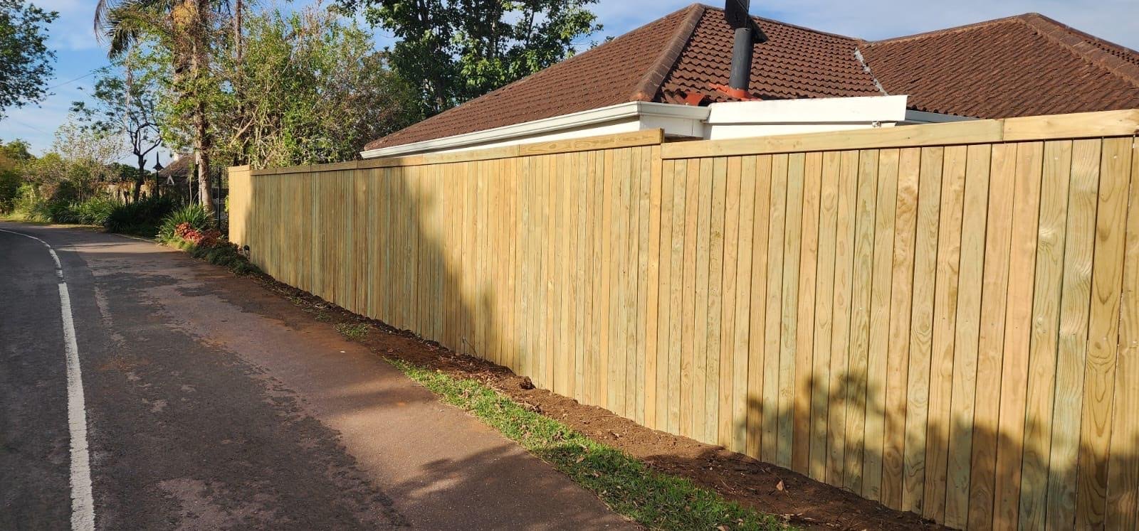 Vimar Timbers timber fencing installation project