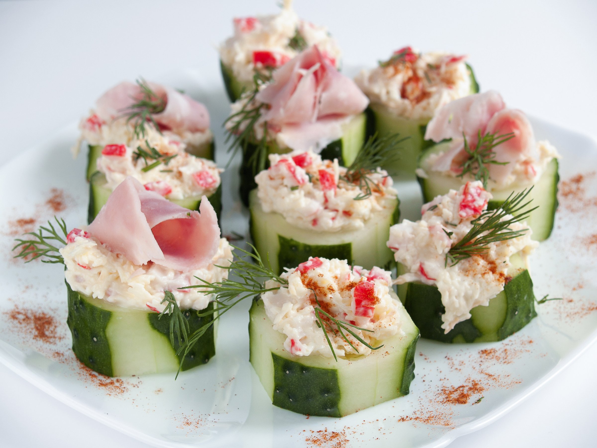 Tuna Salad Cucumber Boats
