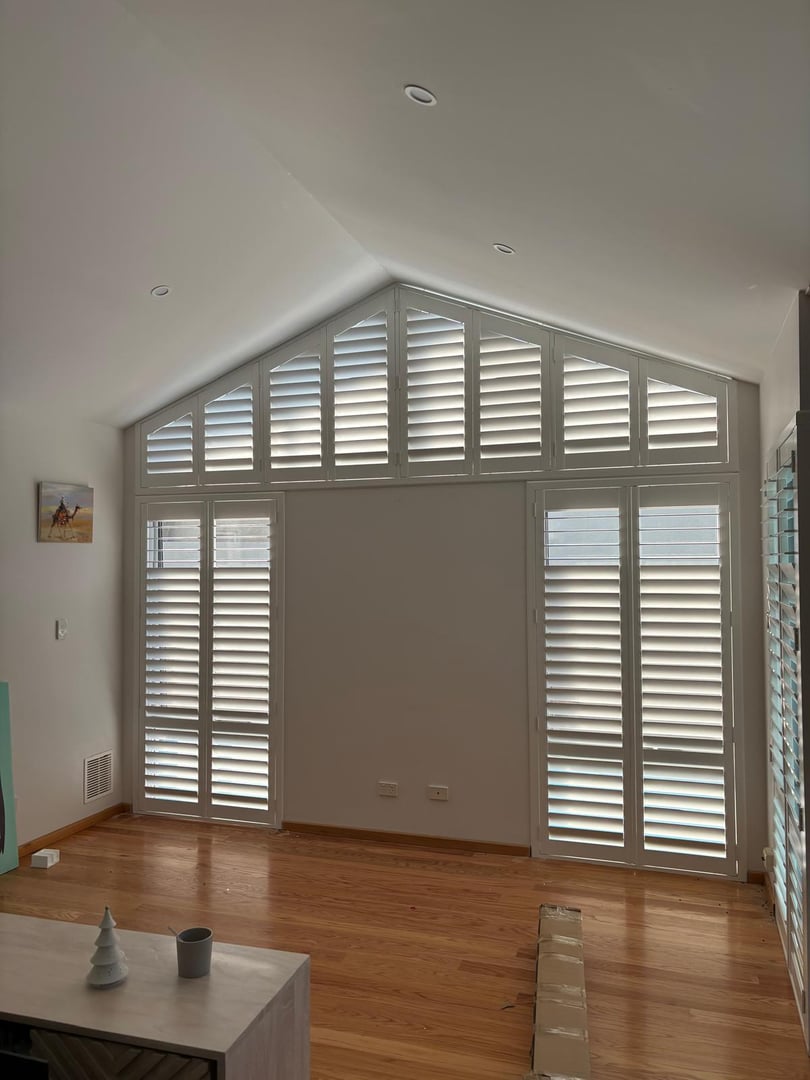 Custom plantation shutters Perth professional window treatment installation service