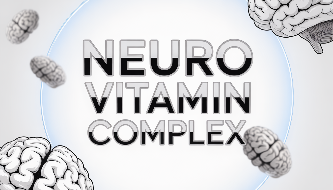 Neuro Vitamin Complex supplement label featuring B6, B9 and B12