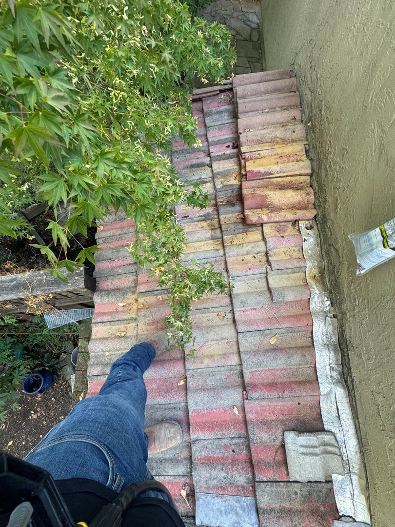 Before pressure washing