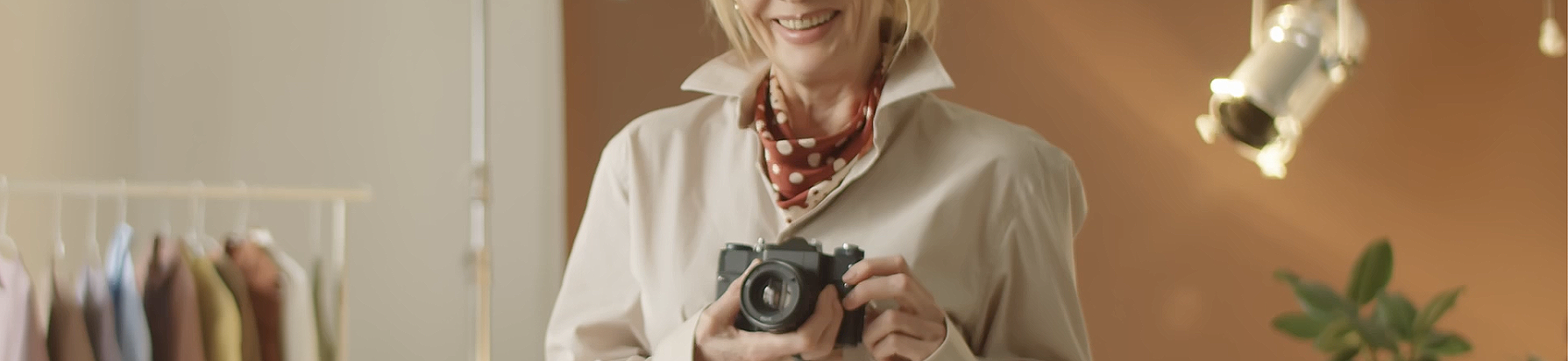 Professional photographer at work