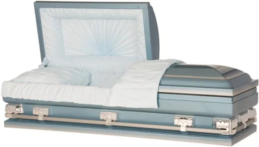 Texan Sky Blue Casket