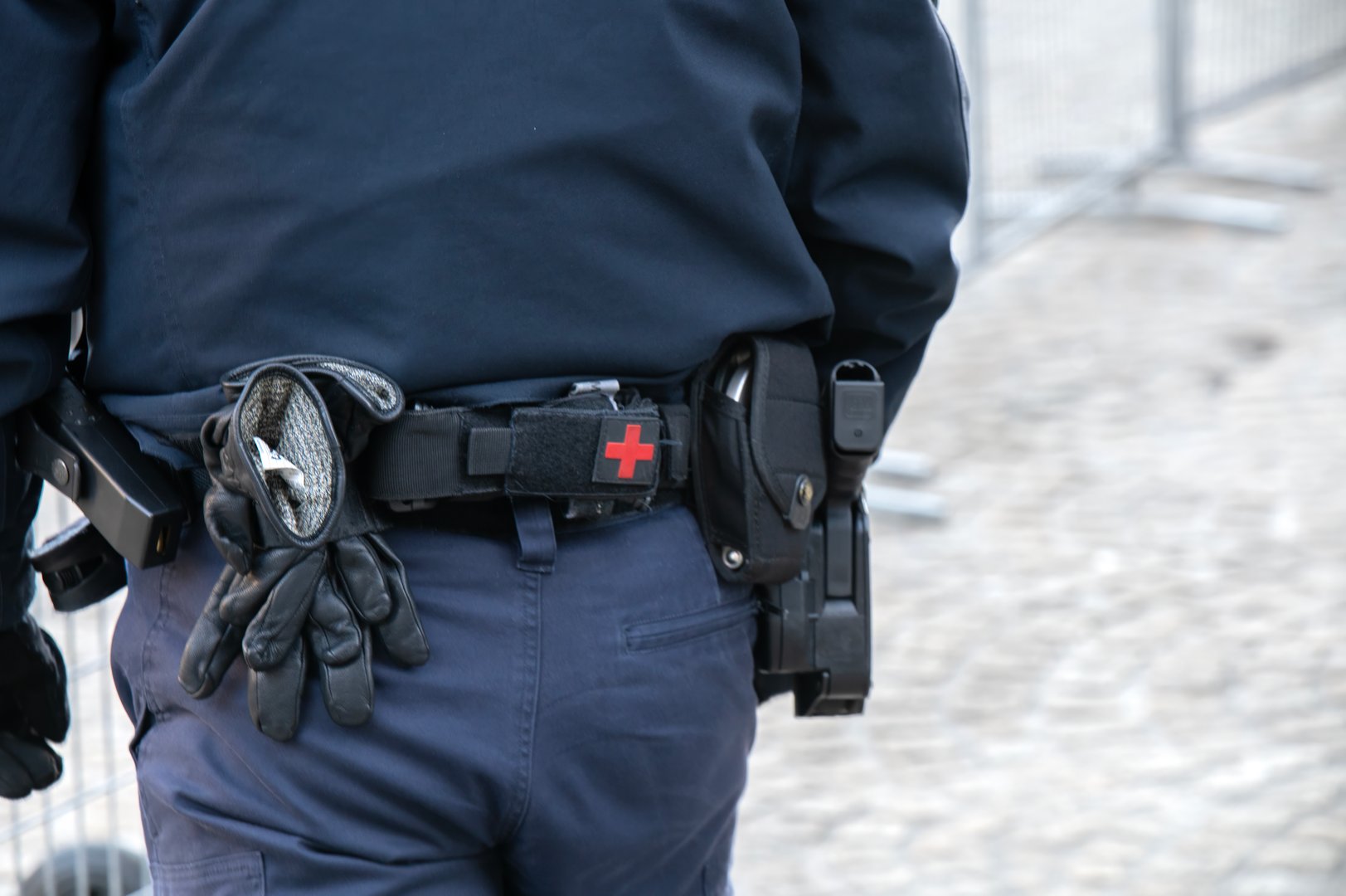 Backside Royal Marechaussee Member At Amsterdam The Netherlands 13-1-2025