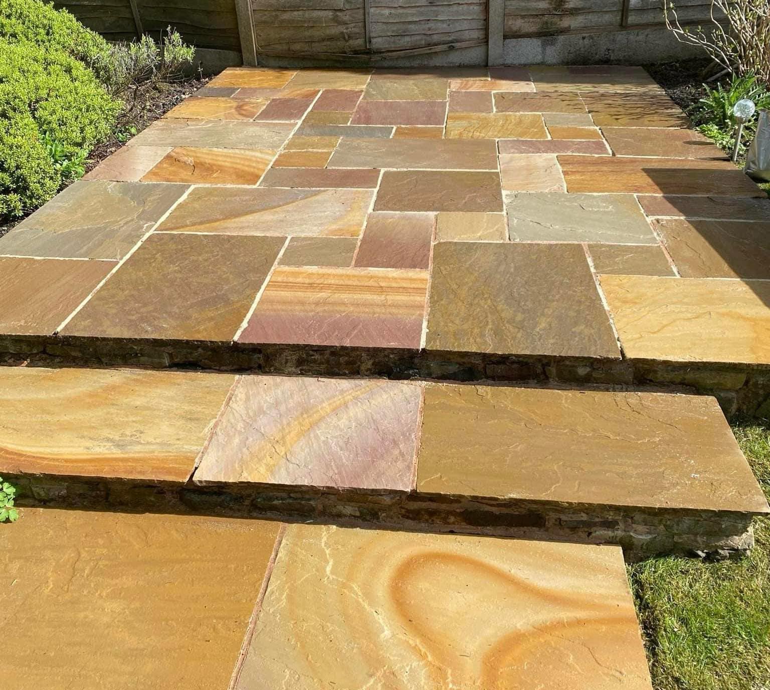 Patio after cleaning