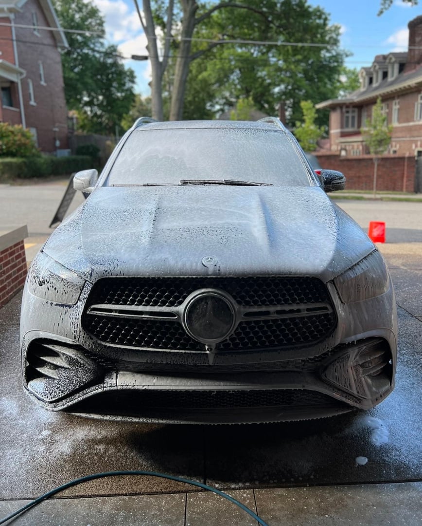 Professional interior detailing close-up