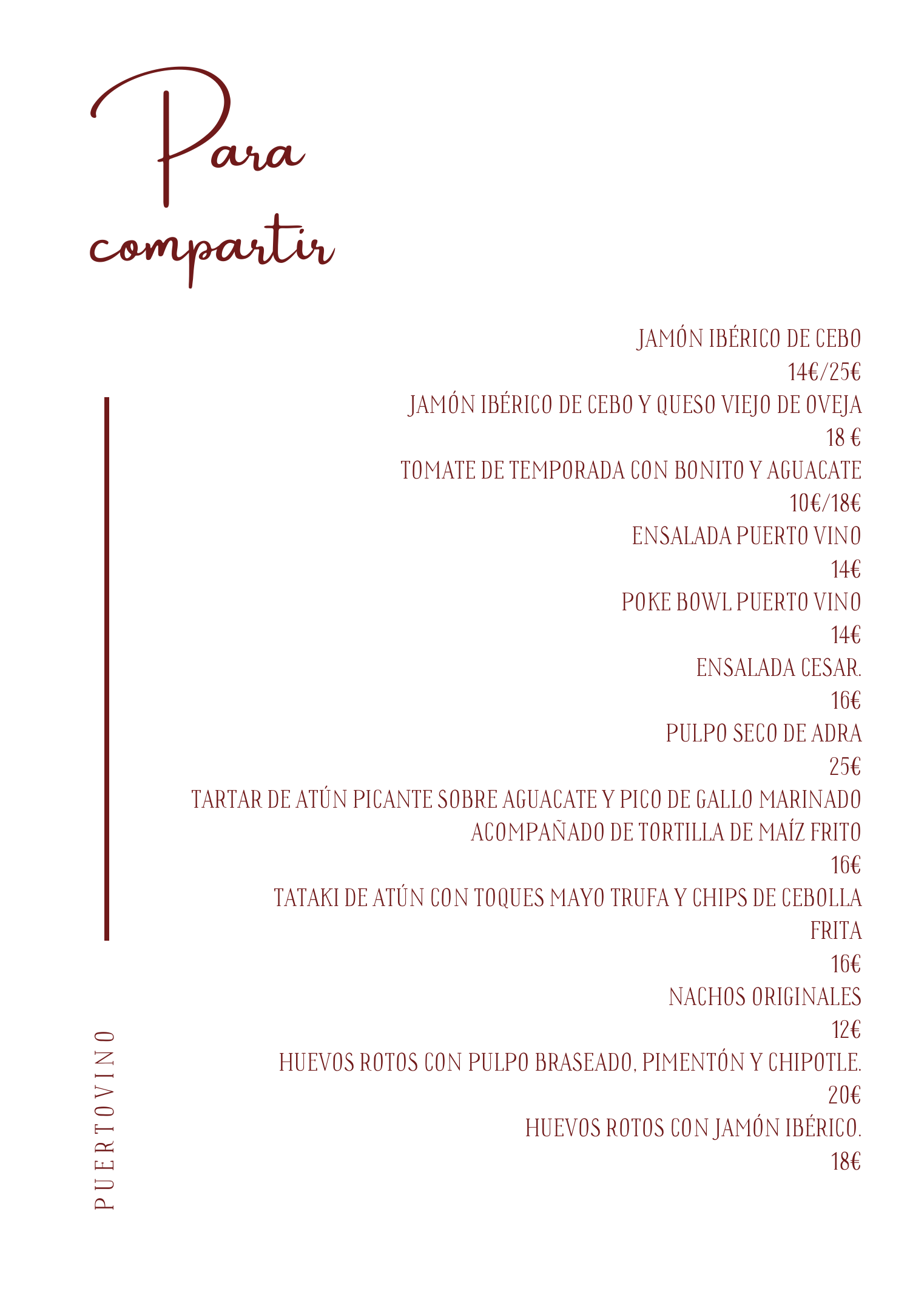 Carta de Puertovino - Página 1