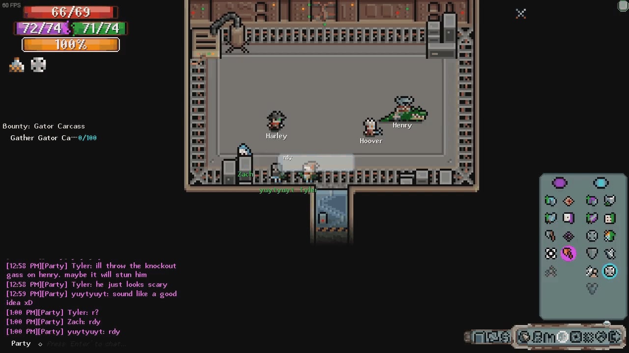 Pixel art game scene with characters "Bobby" and "Jeremy" in a room. Player options and dialogues shown on screen.