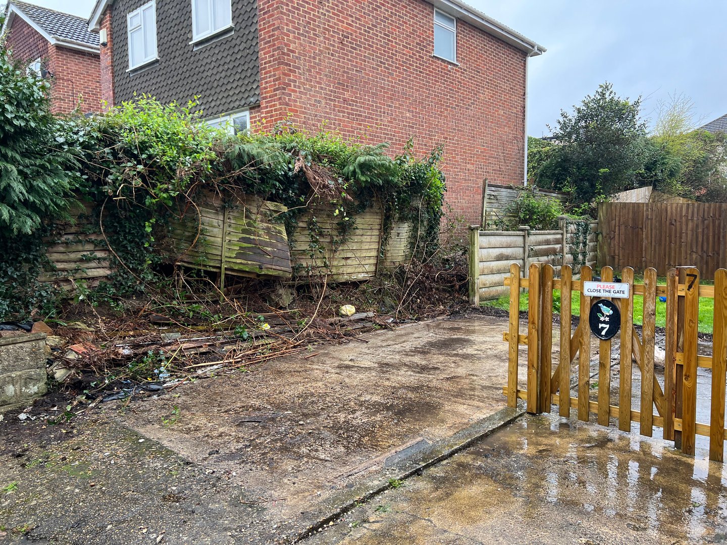 Garage demolition project