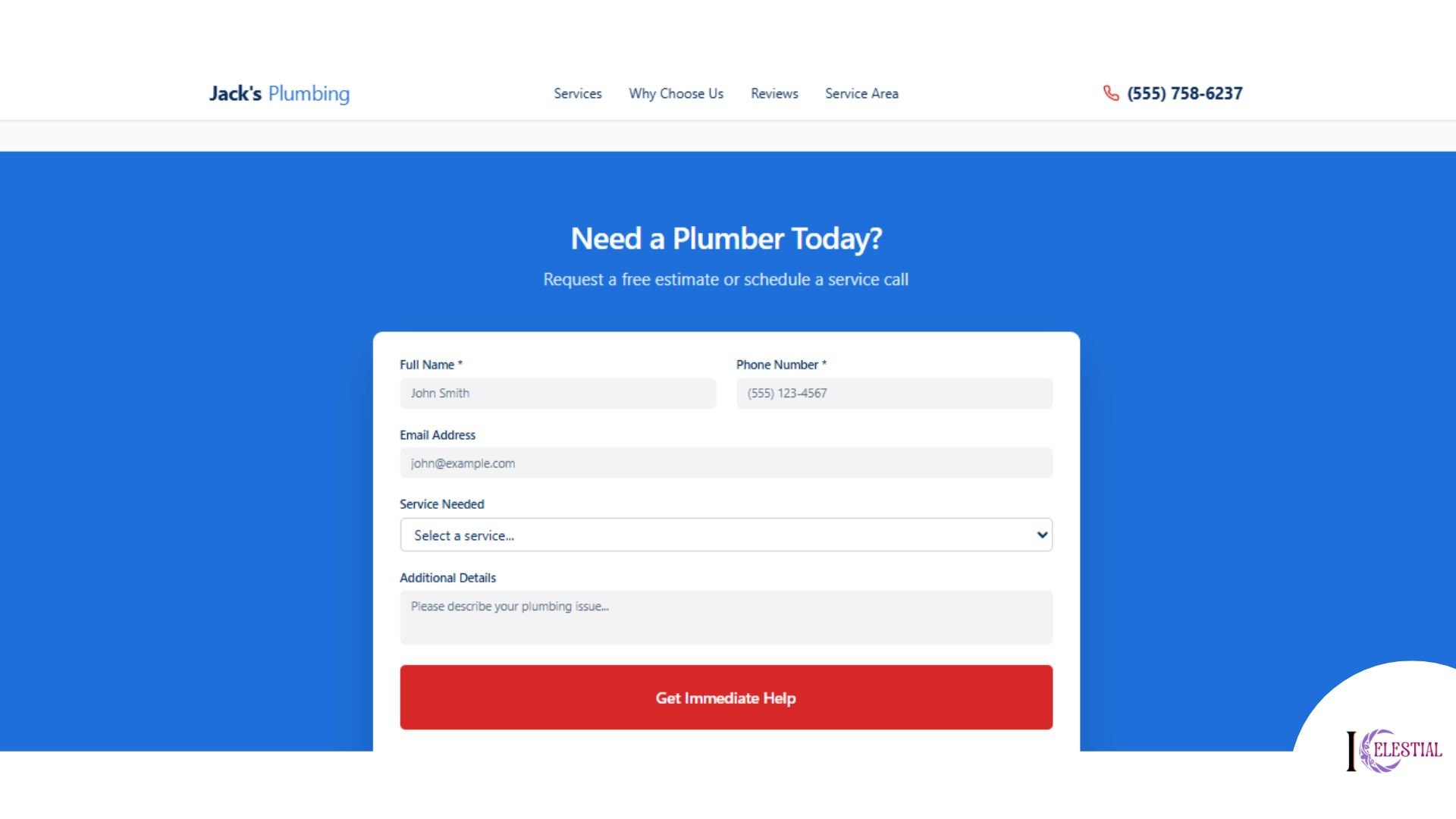 Jacks Plumbing Website Screenshot 4