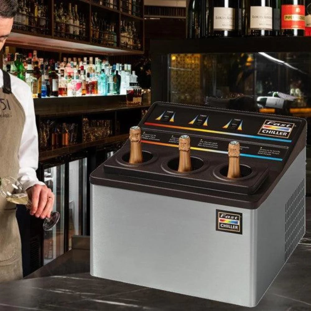 Enfriador instantáneo de Botellas de Vino para restaurante hoteleria cava vinoteca Fast Chiller Wineemotion