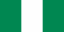 Flag of Nigeria, featuring three vertical stripes: green, white, and green, from left to right.