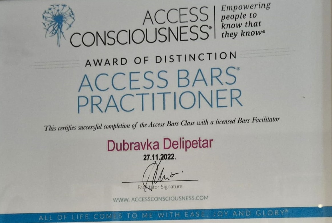 Certifikat - Dubravka Loreta