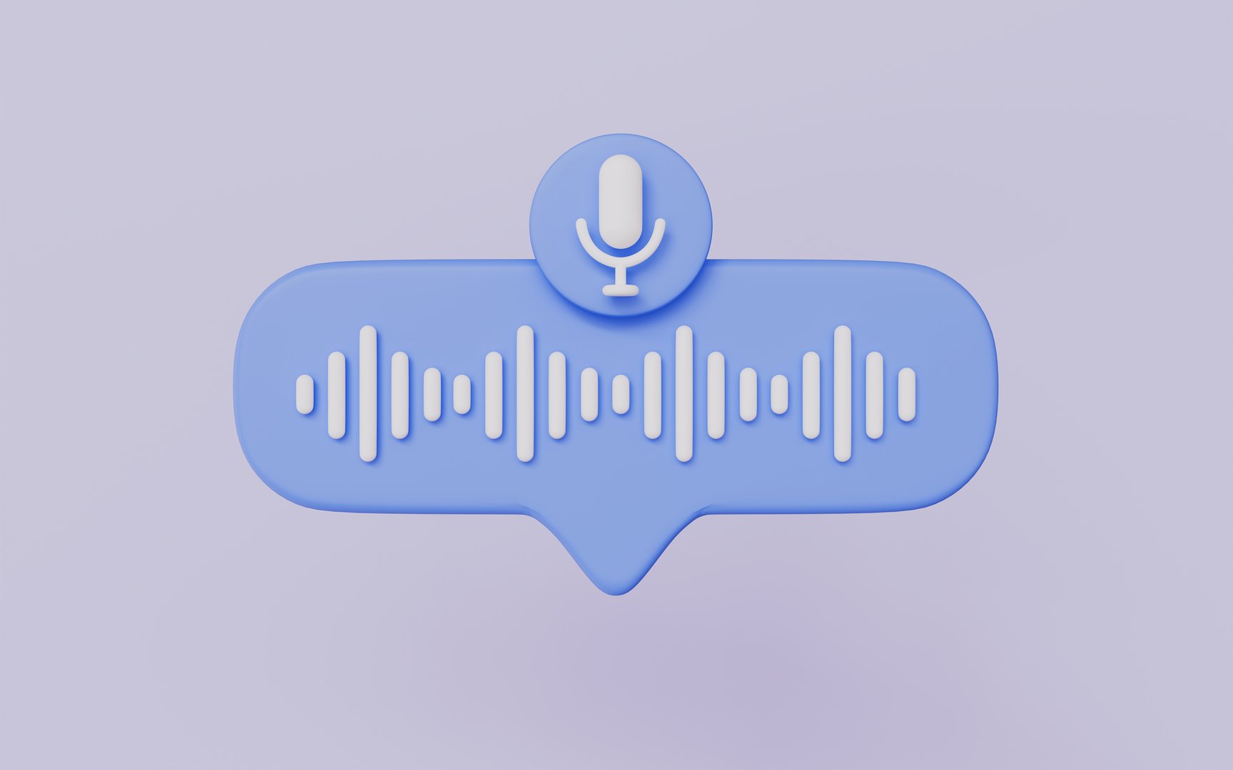 Mobile phone with voice message animation