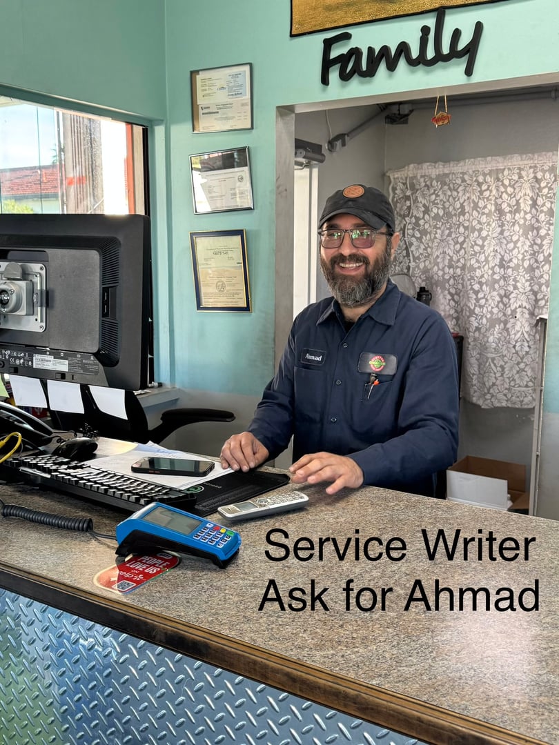 Ahmad - Service Writer and Front Office Manager