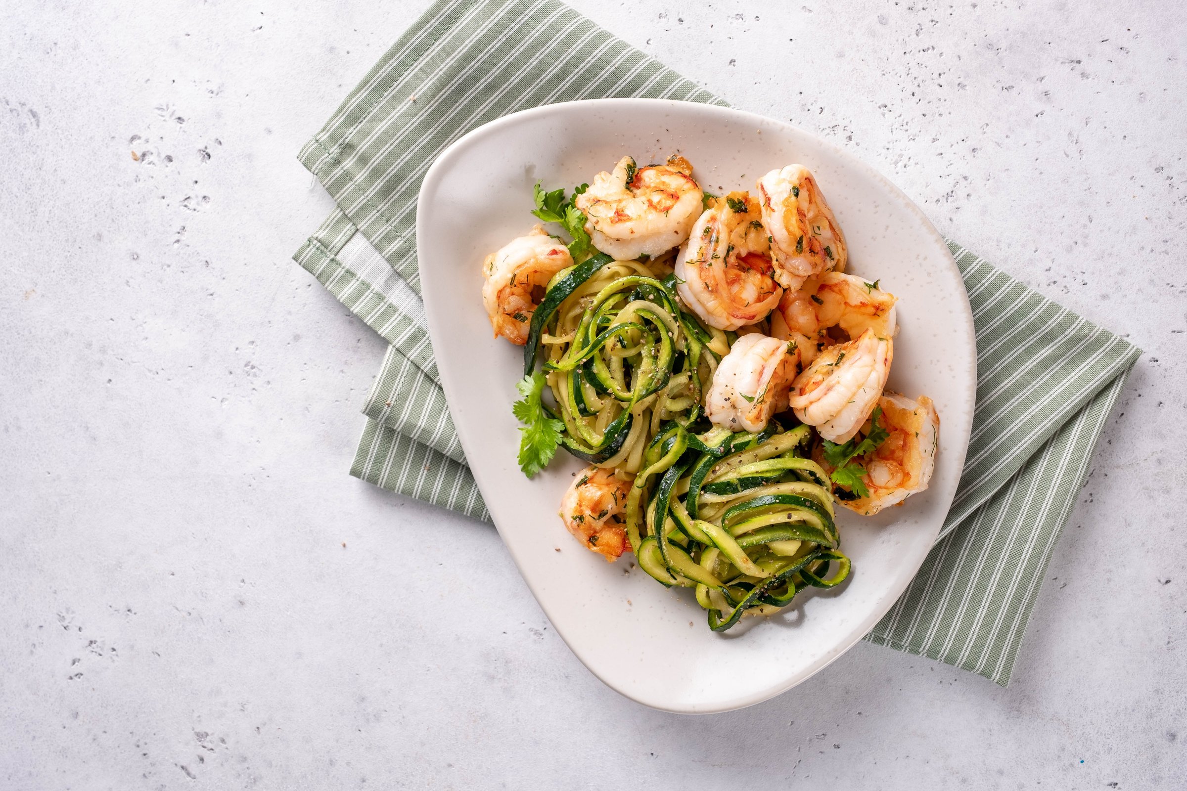 Shrimp and Zucchini Noodles