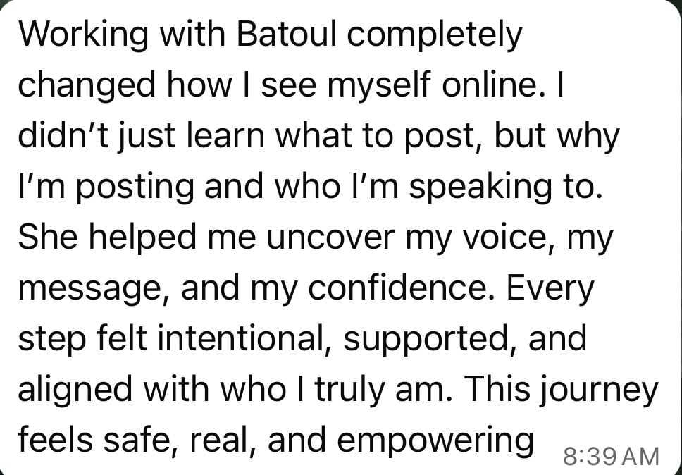 رأي عميل في خدمة بناء العلامة الشخصية