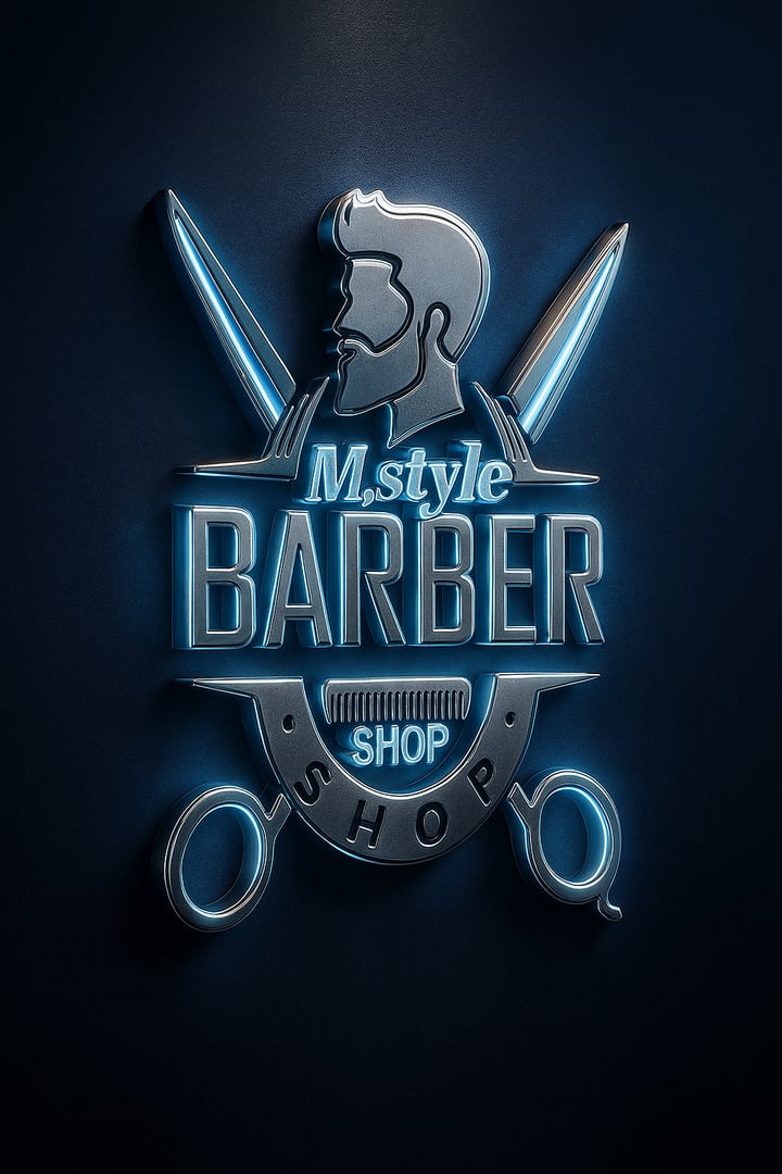 Logo diseño pro animado Barber shop