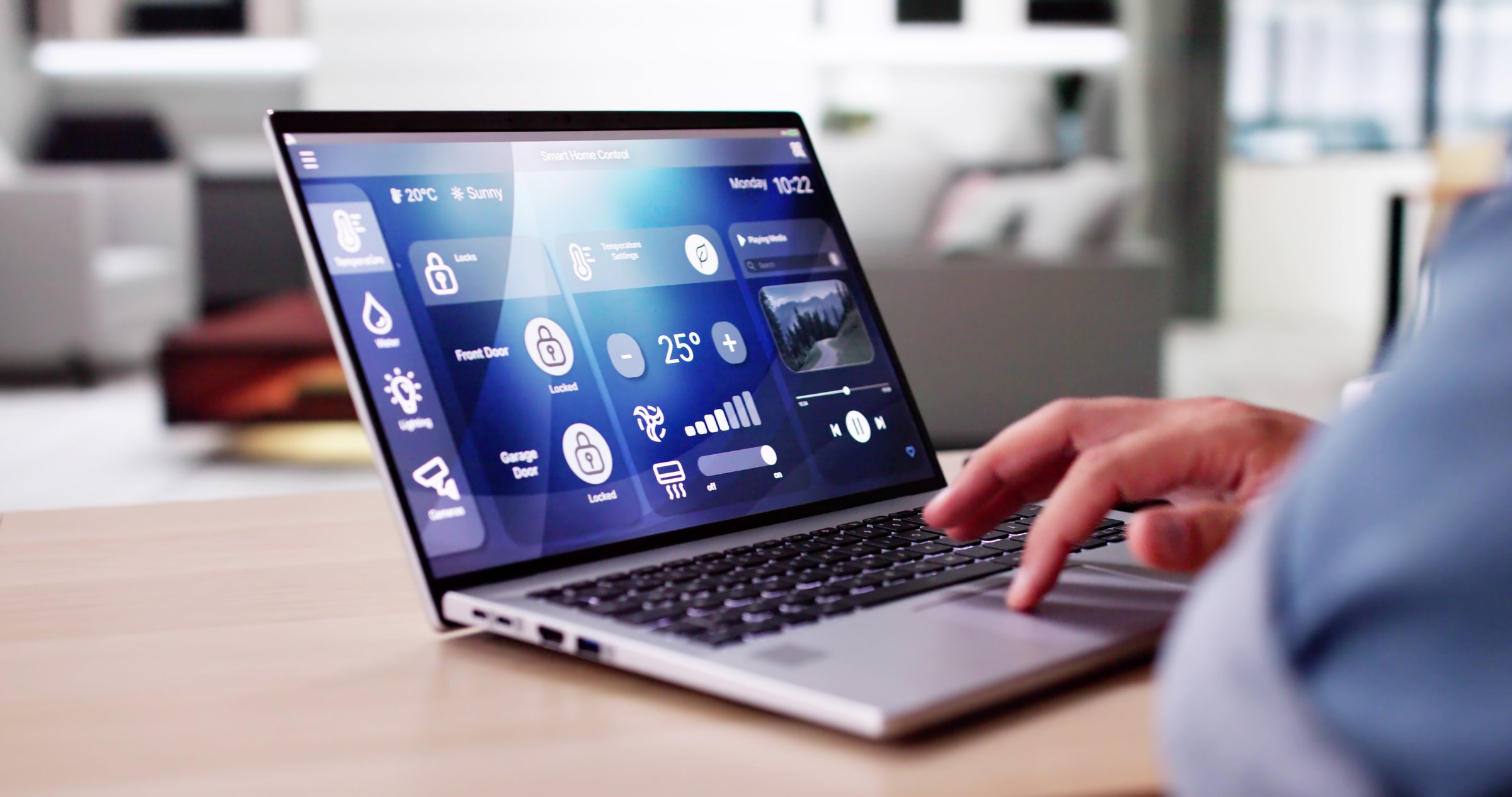 Smart Home Control Panel And Alarm Security Lock