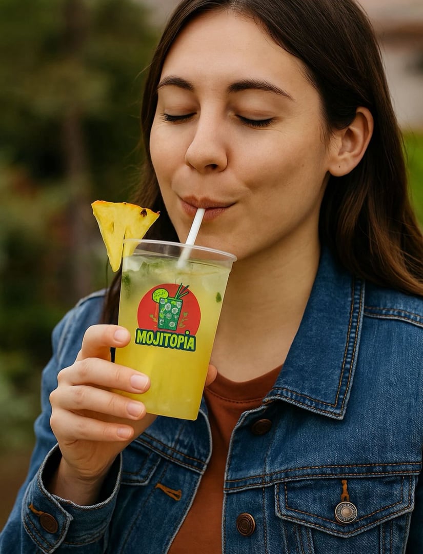 Mojito de piña refrescante