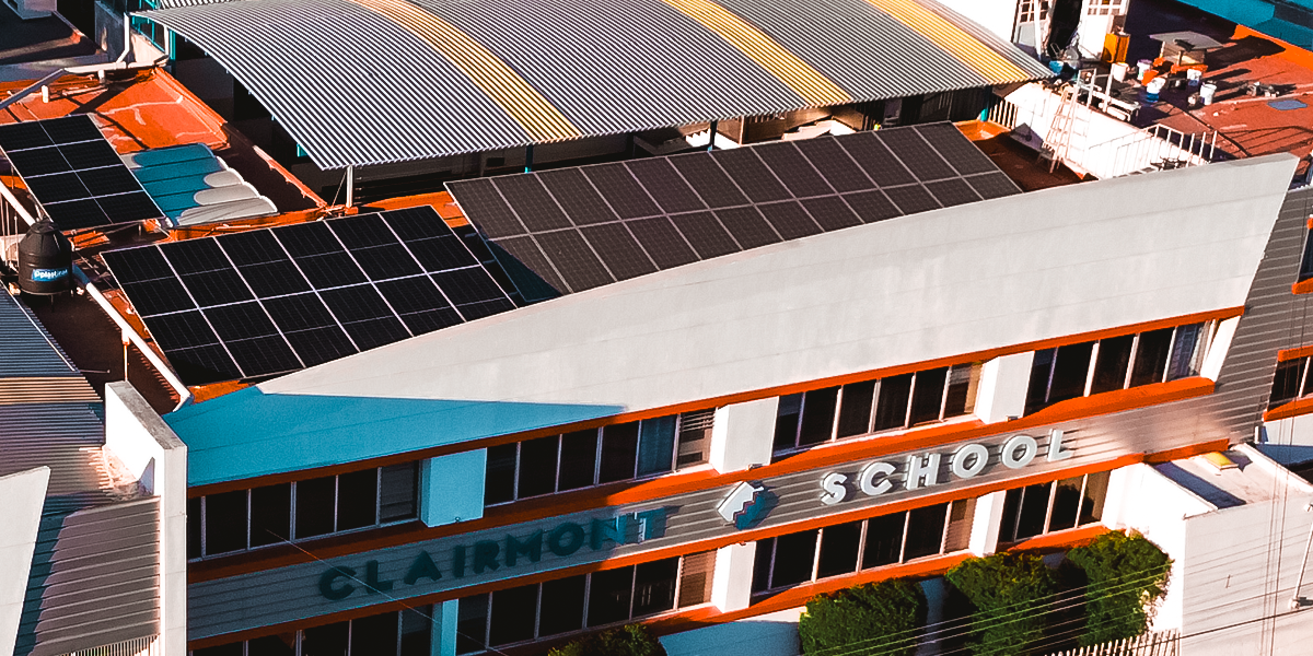Clairmont School solar panel installation