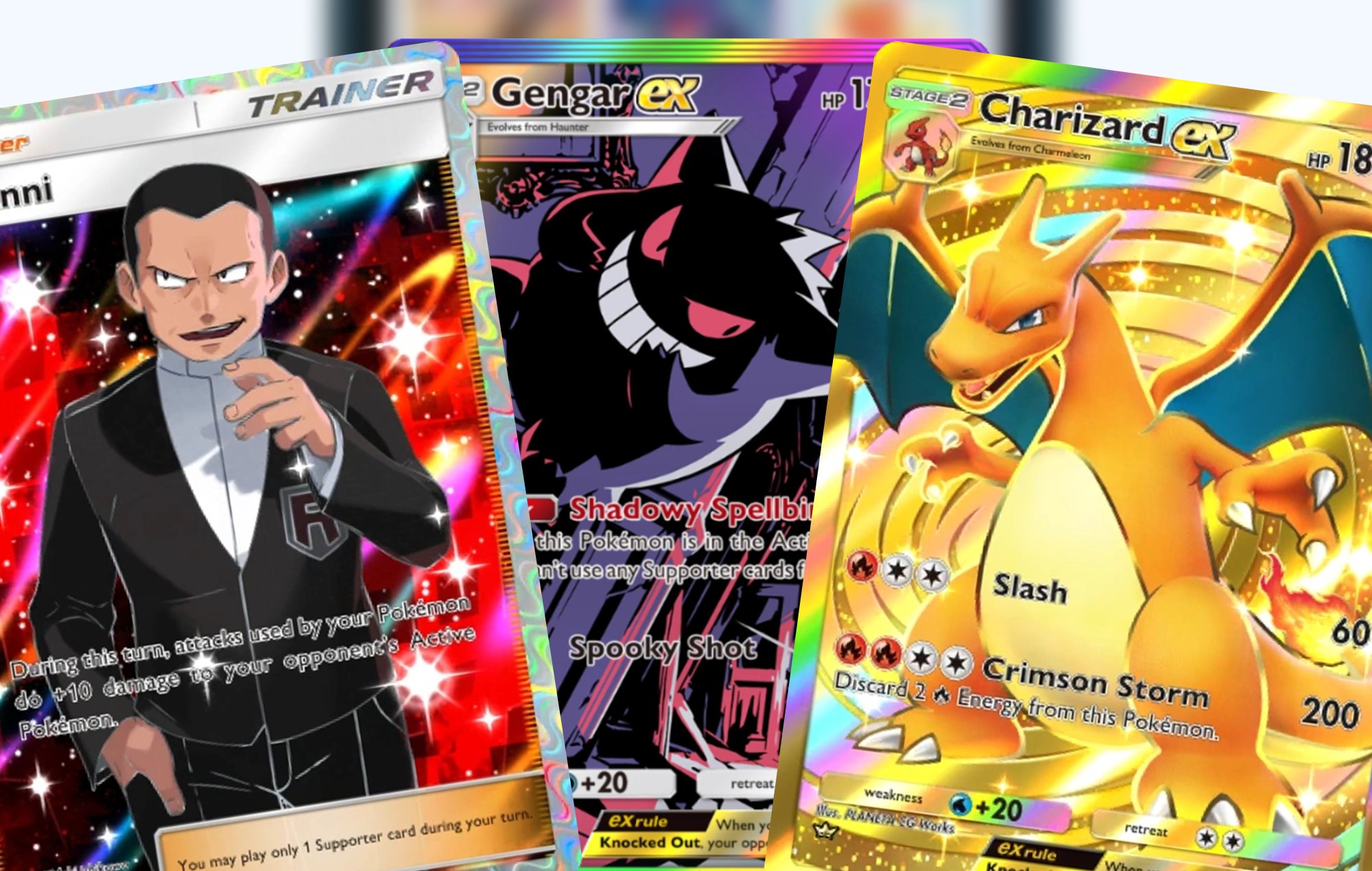 Pokemon trading cards