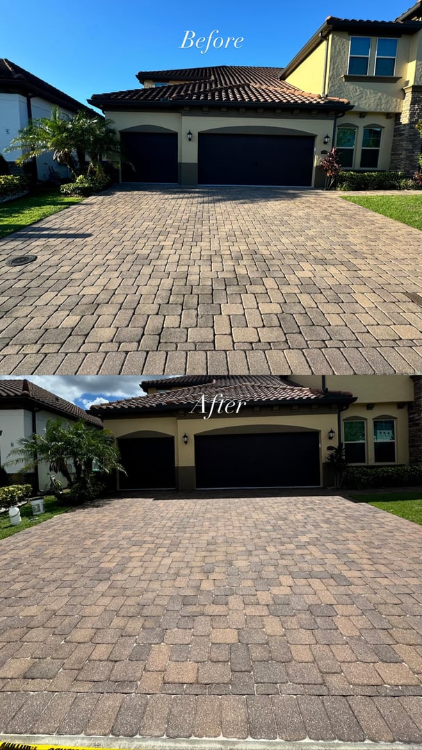 Pressure Washed and Sealed - Before and After