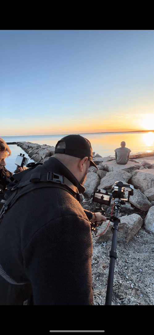 Professional audiovisual equipment and setup
