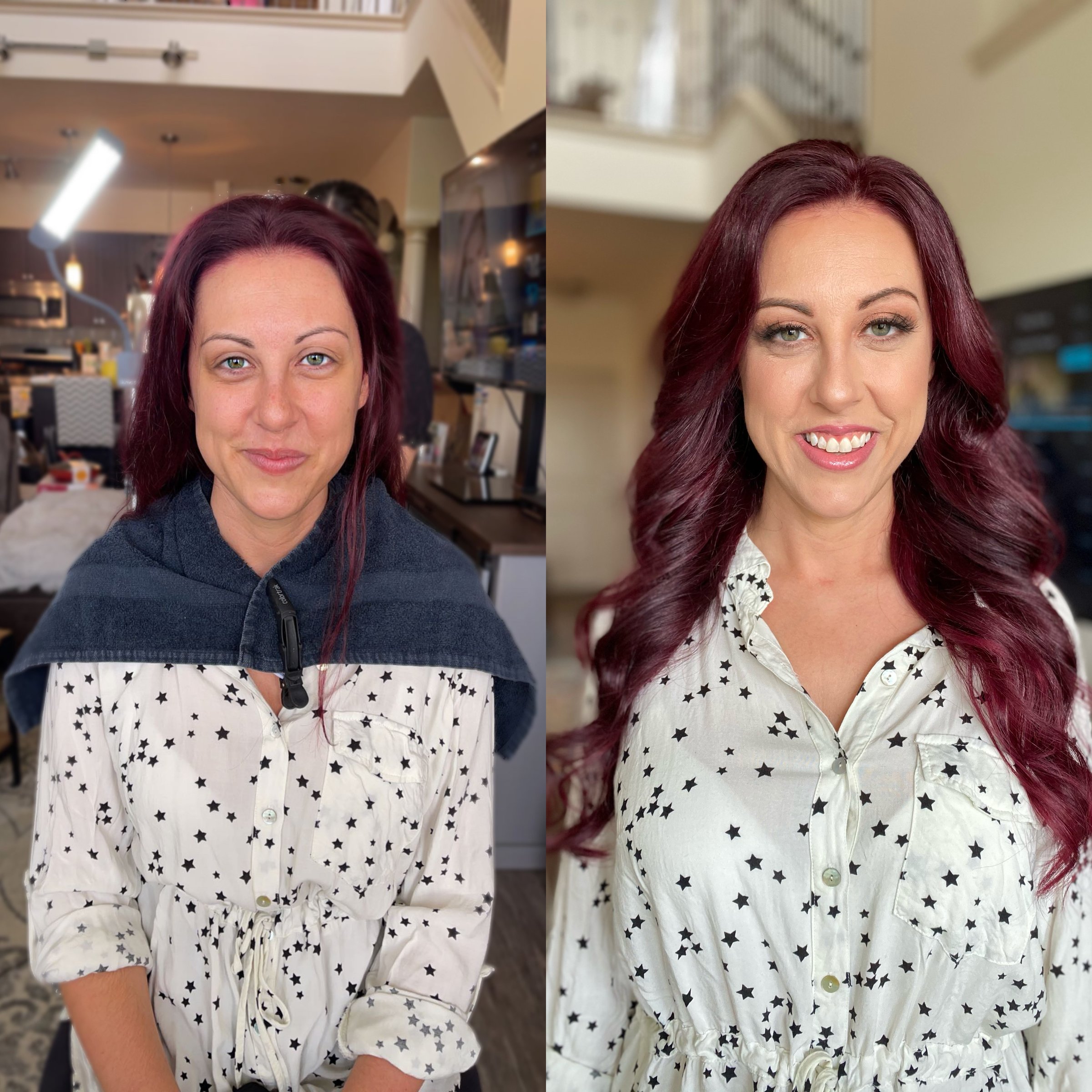 Relaxed waves hairstyle